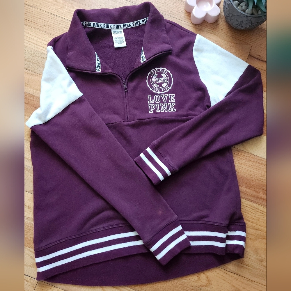 Pink Love Quarter-Zip Pullover